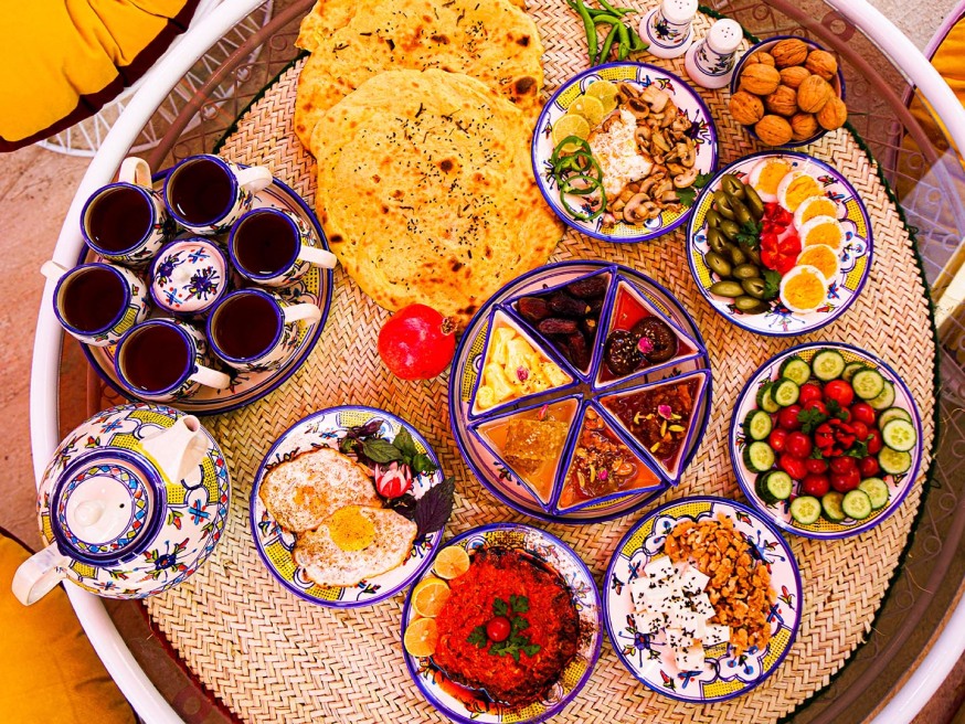 نمونه پذیرایی صبحانه